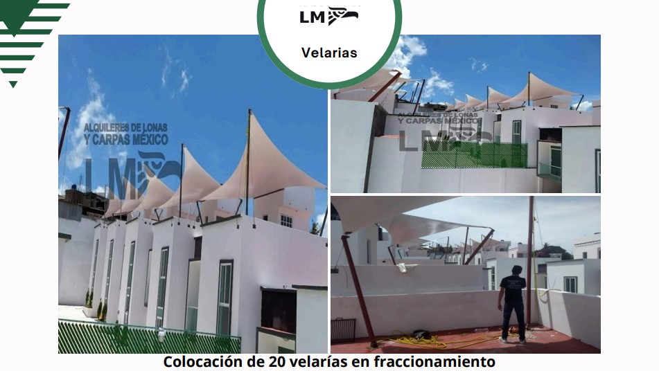 Velarias en fraccionamiento