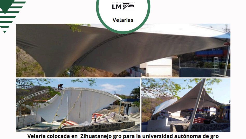 Velarias en universidad